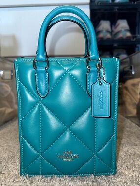 Coach North South Quilted Mini Tote